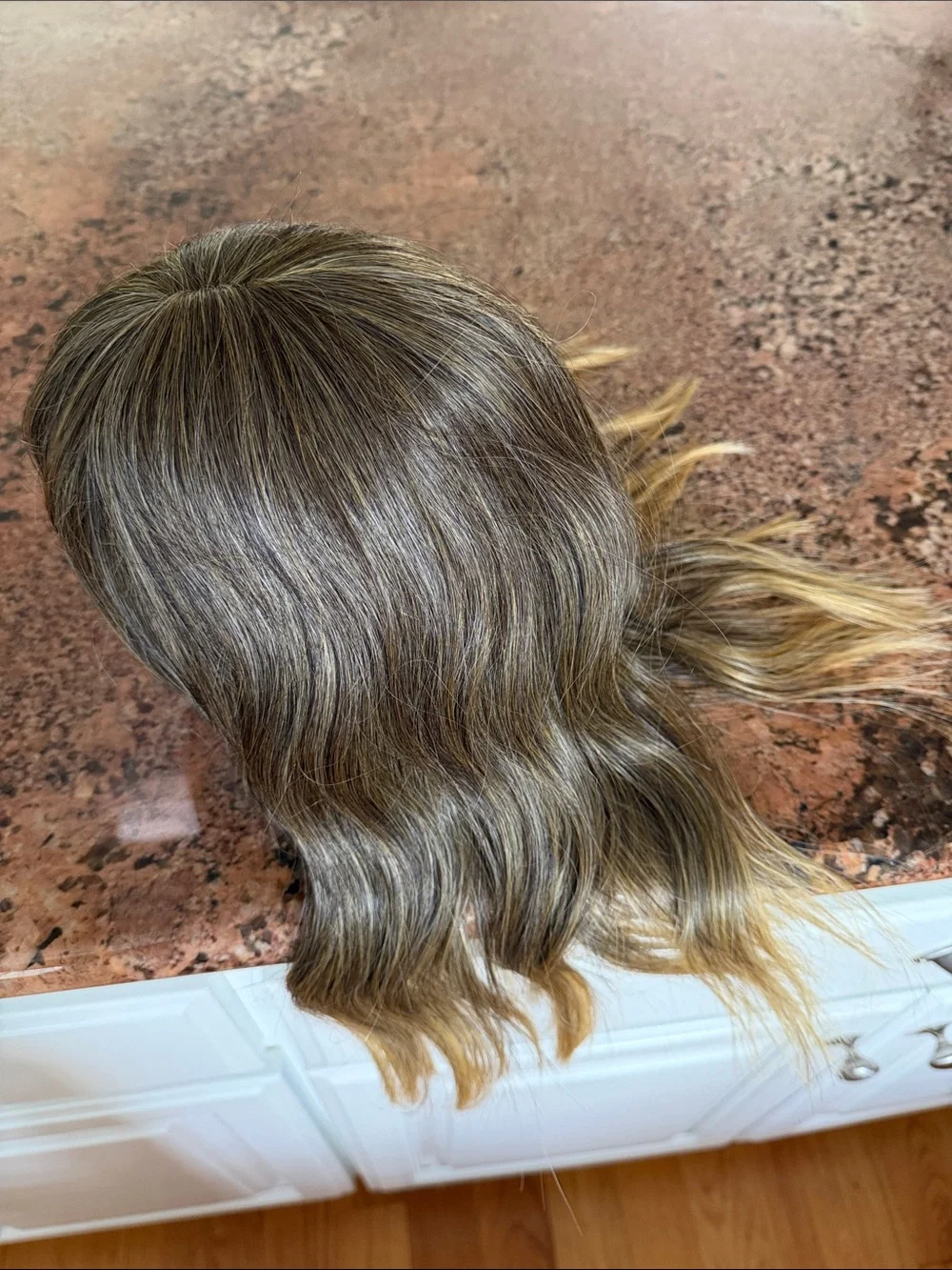 Forever Young Wavy Brown to Blonde Ombre Synthetic Wig